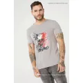 Mens Casual Short Sleeve Crew Neck Printed T-Shirts